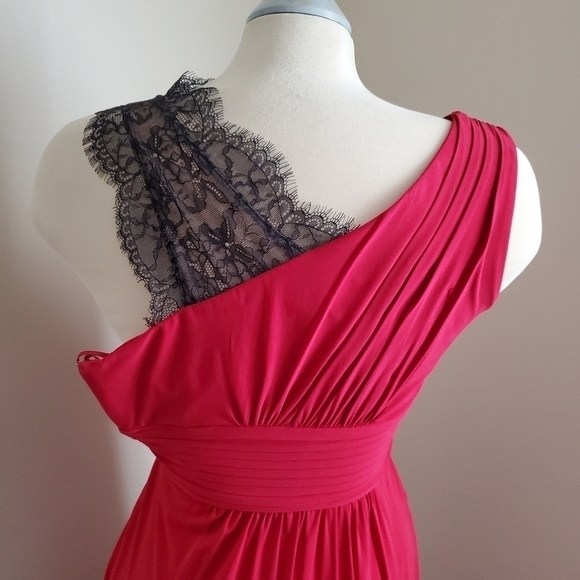 Bcbgmaxazria Red & Black Quenby Cocktail Dress Size XS - Picture 4 of 12